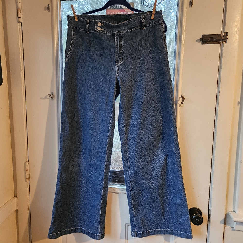 Vintage Pappagallo wide leg jeans size 8